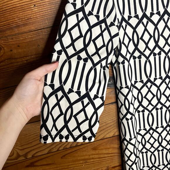 MT Collection black and white pattern tunic dress size Large - Picture 3 of 4